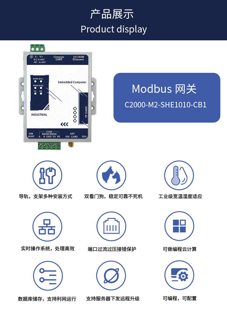 物聯(lián)網(wǎng)邊緣解析Modbus RTU轉json網(wǎng)關4g dtu模塊串口轉mqtt 