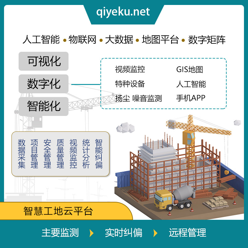 智慧工地物聯(lián)網云平臺 遠程監(jiān)控 環(huán)境監(jiān)測 管理系統(tǒng)軟件