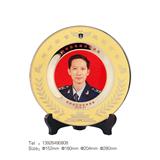 退伍紀(jì)念品錫圓盤辦公室擺放獎(jiǎng)盤老兵退役禮品退休榮譽(yù)紀(jì)念盤