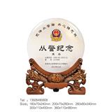從警紀(jì)念牌玉石獎(jiǎng)盤擺件送領(lǐng)導(dǎo)老師退休軍人退伍禮品聚會(huì)紀(jì)念品定制