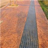 金湖壓模地坪庭院 盱眙壓花路面紋理