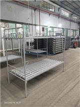 順德鍍鋅管鐵藝床學校上下床全拆裝式高低鐵架床工地鋼架床廠家