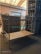 廣西異型管鐵架床管材廠家批發鐵床上下鋪定制圓管雙層鐵床組裝