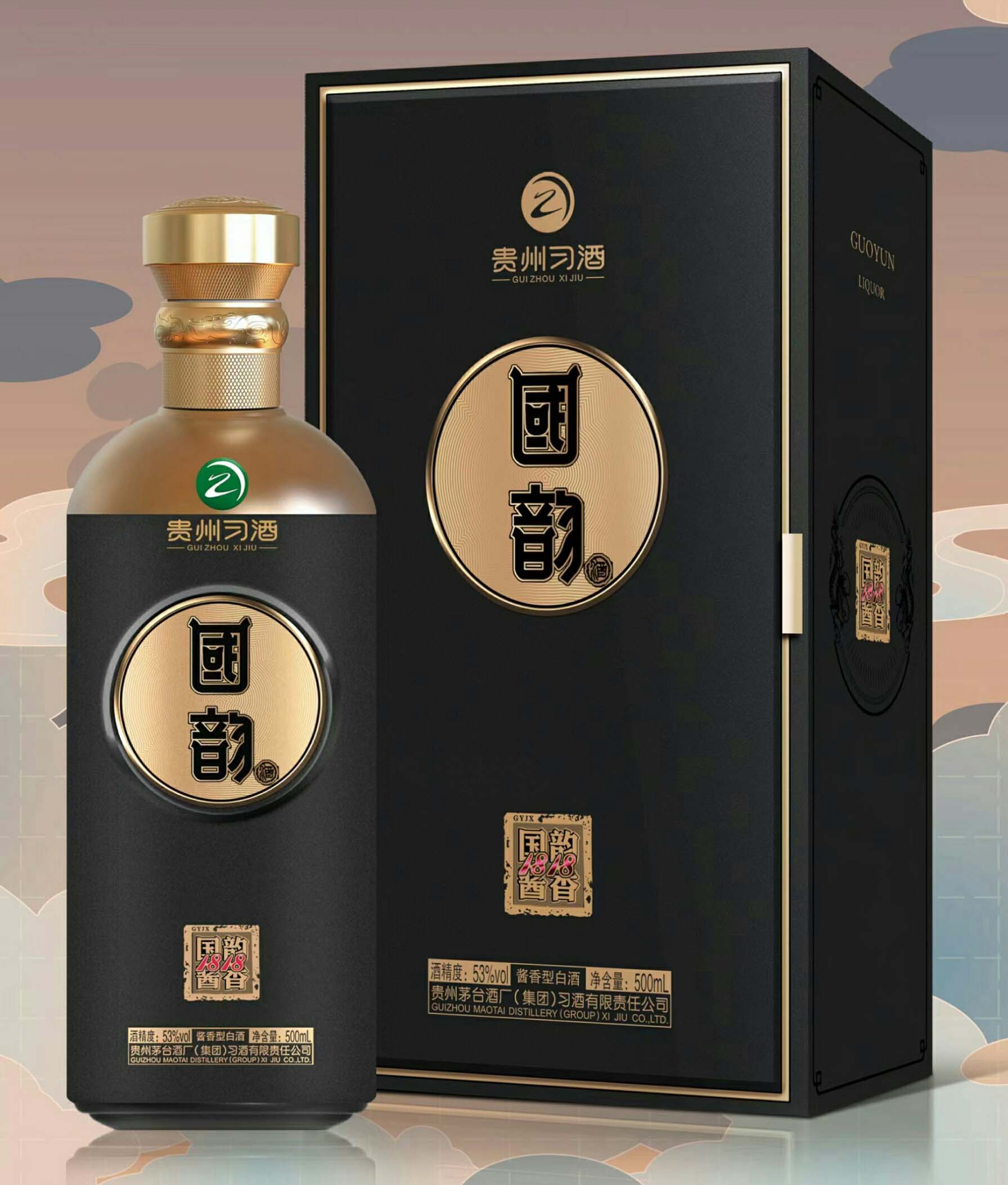 习酒国韵 酱香1818  53度酱香型白酒500ml