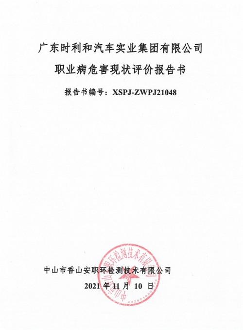 广东时利和汽车实业集团有限公司现状评价