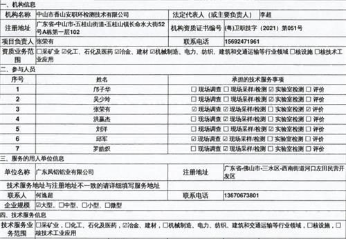 广东凤铝铝业有限公司现状评价