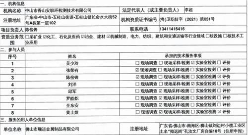 佛山市顺运金属制品有限公司定期检测报告