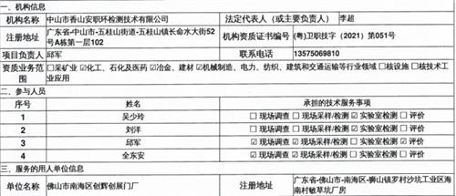 佛山市南海区创辉创展门厂定期检测报告