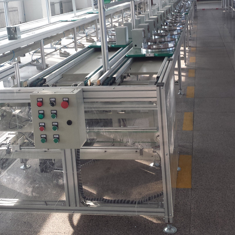 LED street lamp assembly line