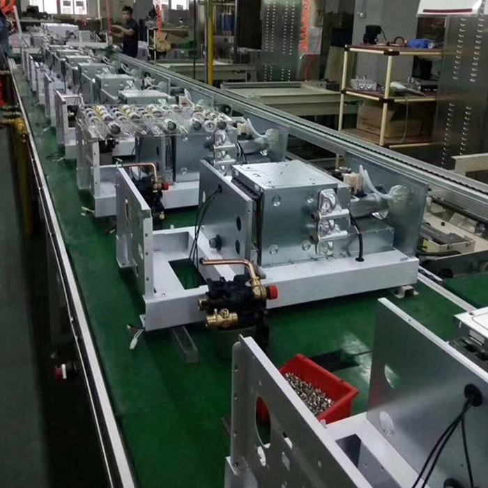 Wall hanging furnace production line