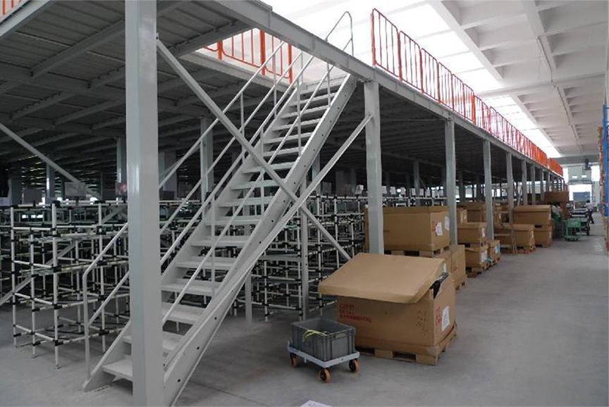  Attic shelf double-layer workshop heavy steel structure compartment warehouse shelf attic platform shelf construction removable