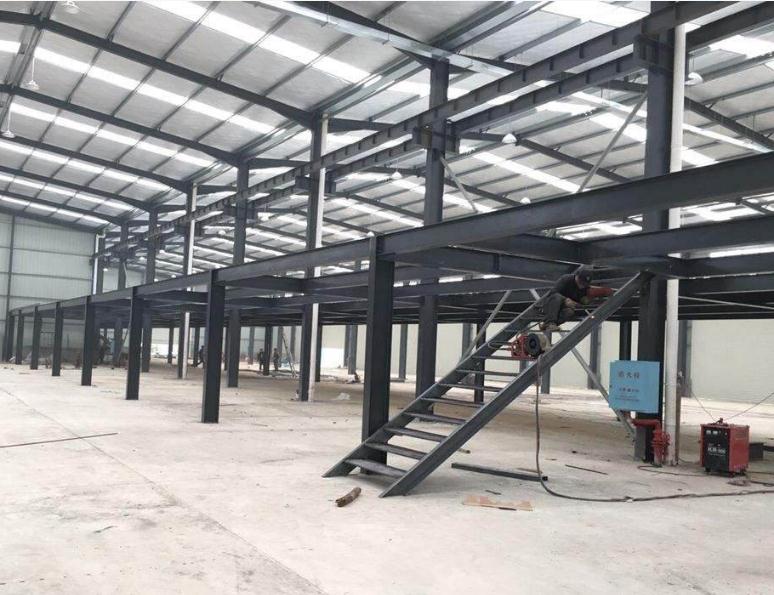  Attic platform column rack construction disassembly and assembly steel structure factory warehouse storage room second floor compartment heavy storage