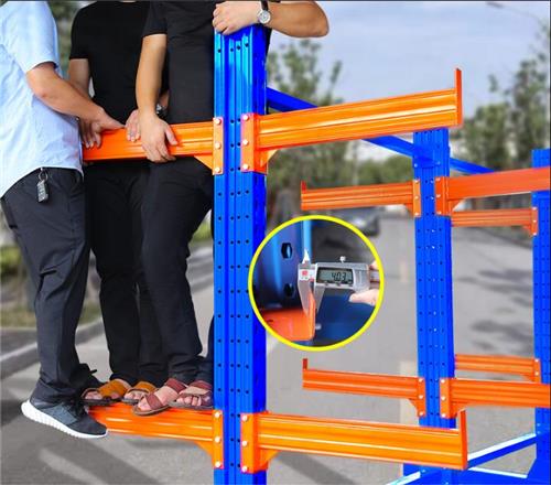 Cantilever shelf heavy storage warehouse workshop shelf wood hardware steel pipe pipe factory bracket shelf