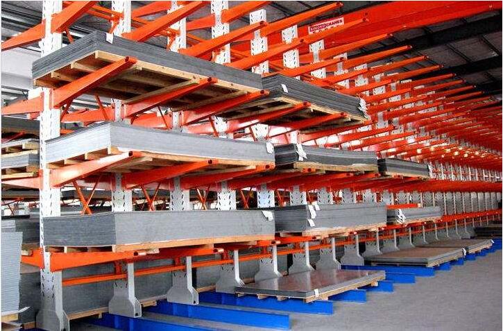  Storage combined cantilever shelf heavy aluminum pipe steel pipe bracket rack single and double-sided cantilever shelf type