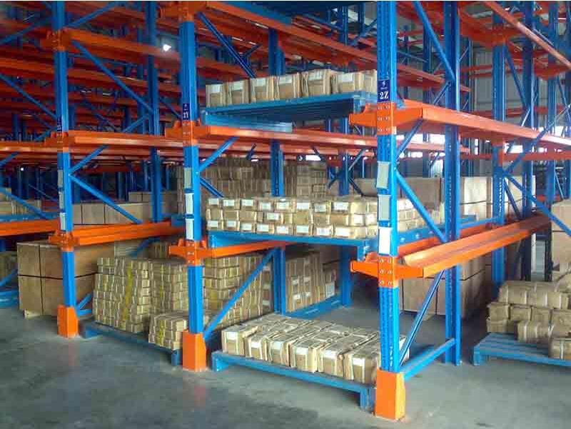  Heavy warehouse storage shelf beam type through type drive in type shelf three-dimensional gravity type pallet type shelf