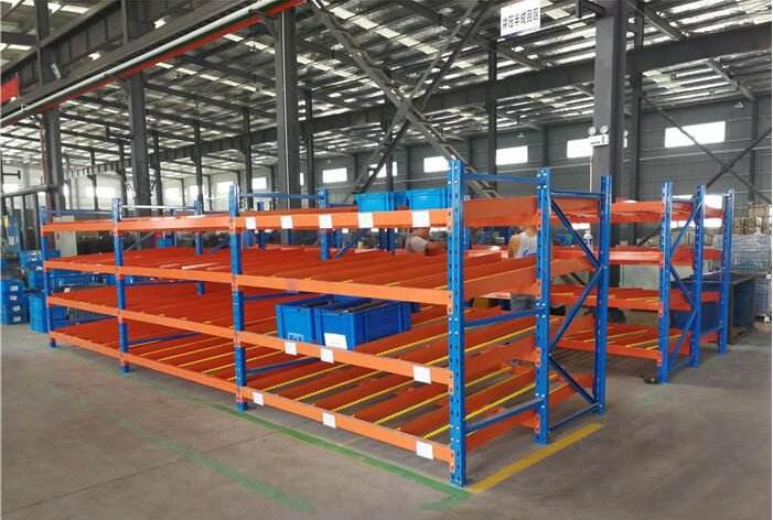  Fluent strip shelf gravity storage shelf factory direct sales