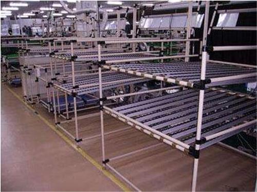 Sliding sorting rack lean tube goods rack warehouse drum anti-static guide rail rack