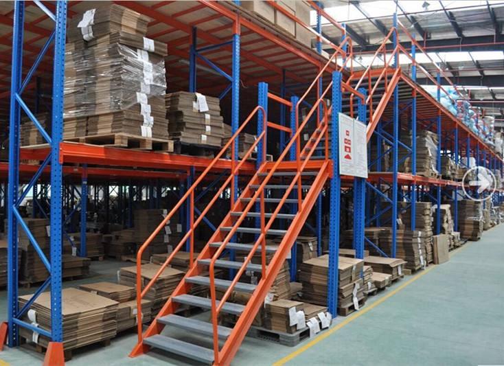  Attic platform Attic platform shelf two-story factory warehouse storage goods shelf heavy high load bearing assembly shelf customization