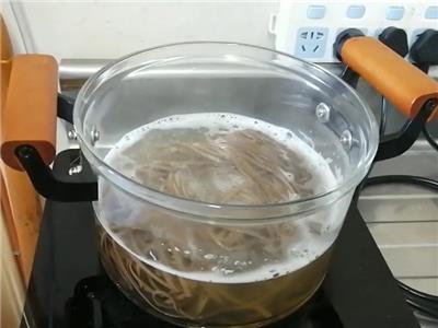 Glass pot boiled noodles home appliance product case sharing