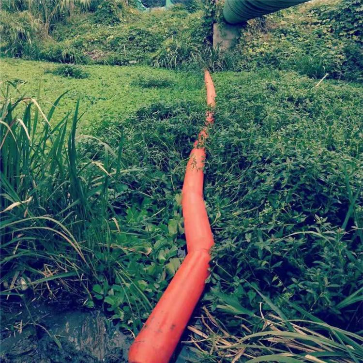 水电站夹网拦截水面树枝漂浮物组合式拦污浮筒