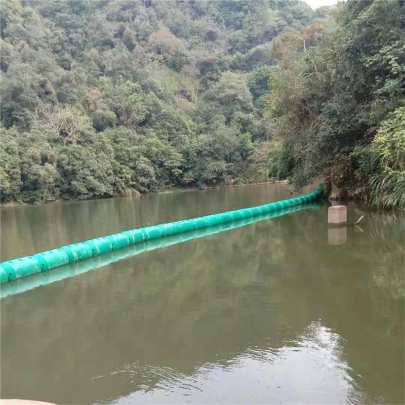 河道水面拦截垃圾的拦污浮筒 