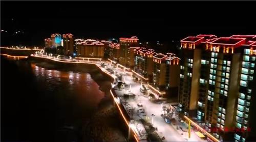 云南省福贡县城江西易地搬迁点夜景亮化