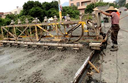 西安混凝土路面施工，混凝土道路工程