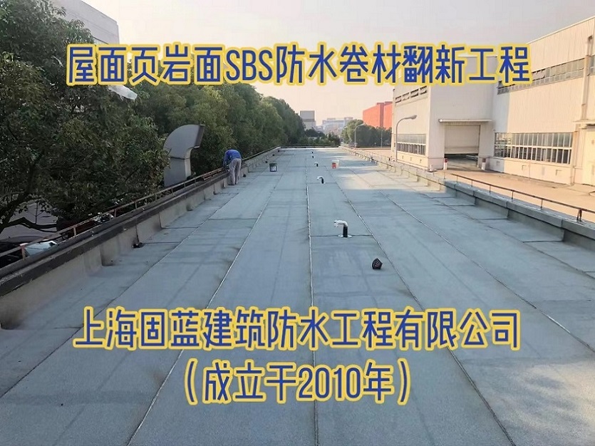 廠房屋頂滲漏水維修補漏 上海屋面外露SBS防水卷材翻新工程原始圖片3