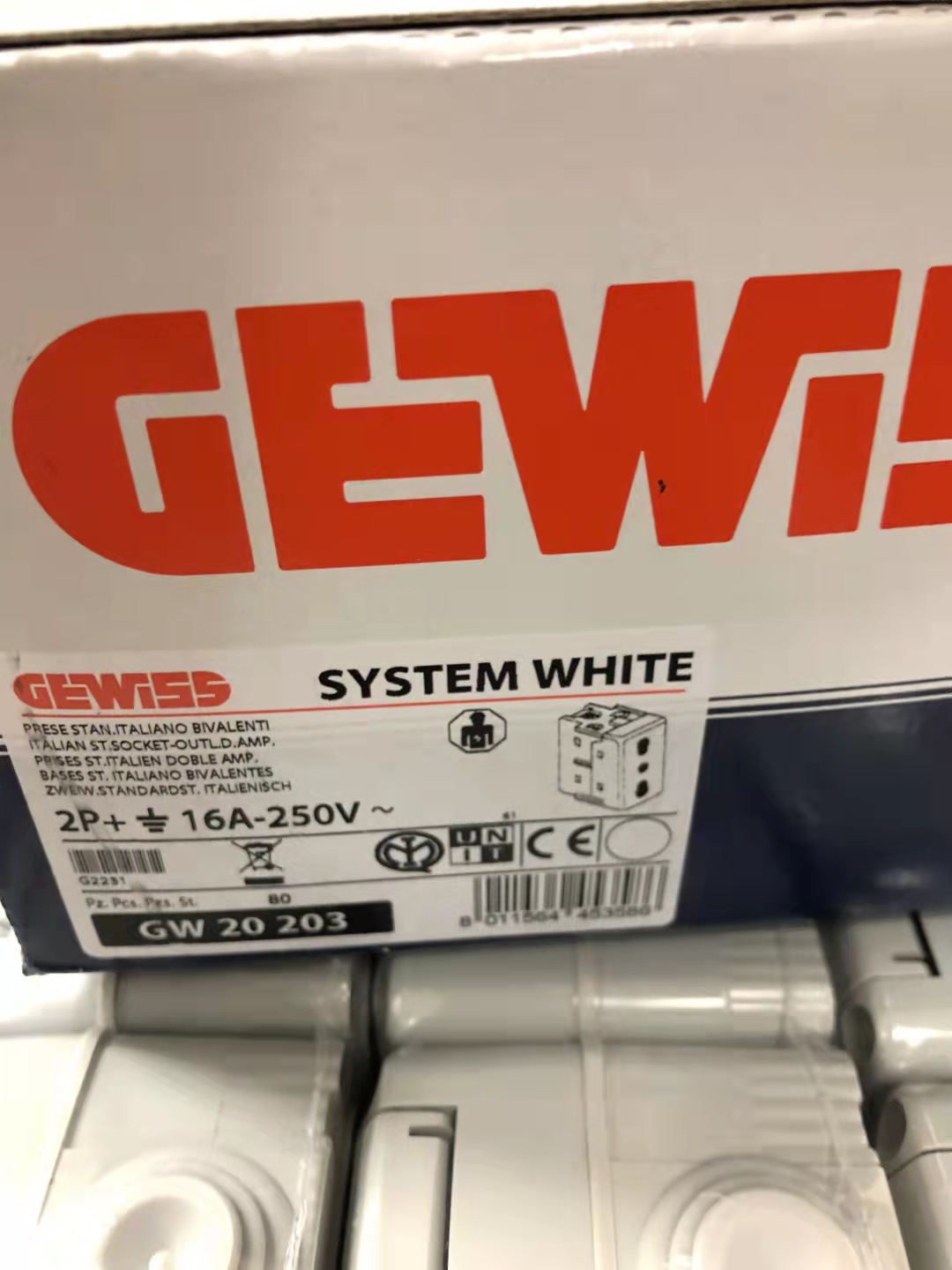 GW20203歐美進口GEWISS電氣