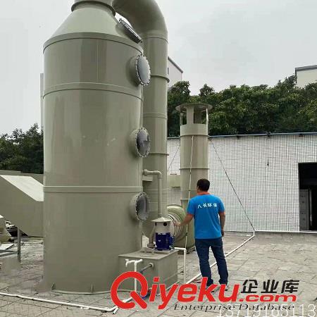 惠州打磨粉塵凈化設備 廢氣處理噴淋塔安裝原始圖片3