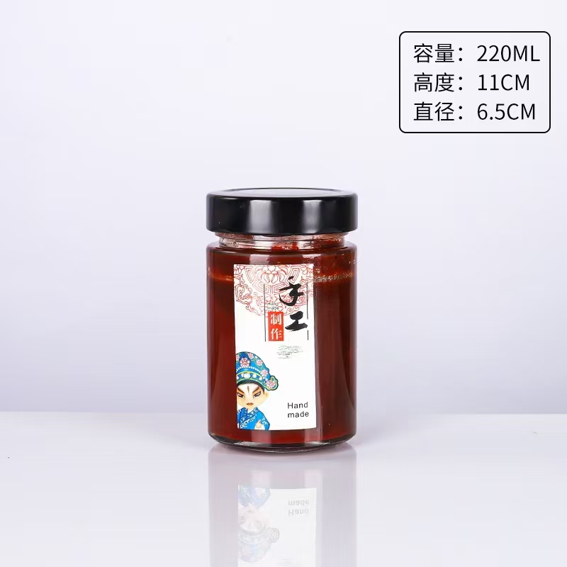 韭菜花玻璃瓶批發 韭菜花醬瓶價格 醬菜瓶子