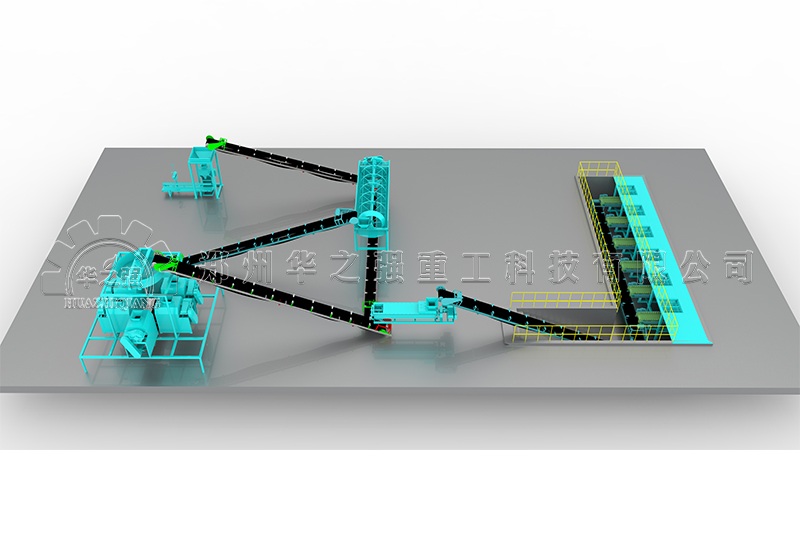 华之强生物有机肥生产线
