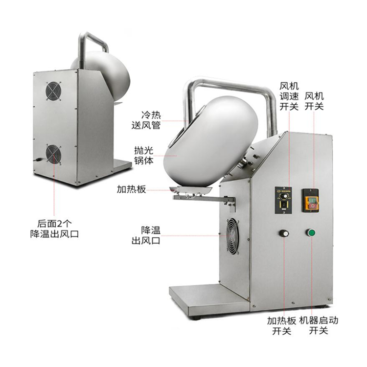 藥丸上色包衣機 食品包衣機 小型糖衣鍋原始圖片2