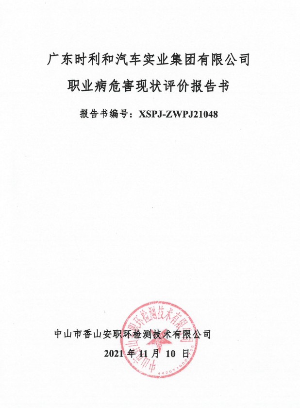 广东时利和汽车实业集团有限公司现状评价