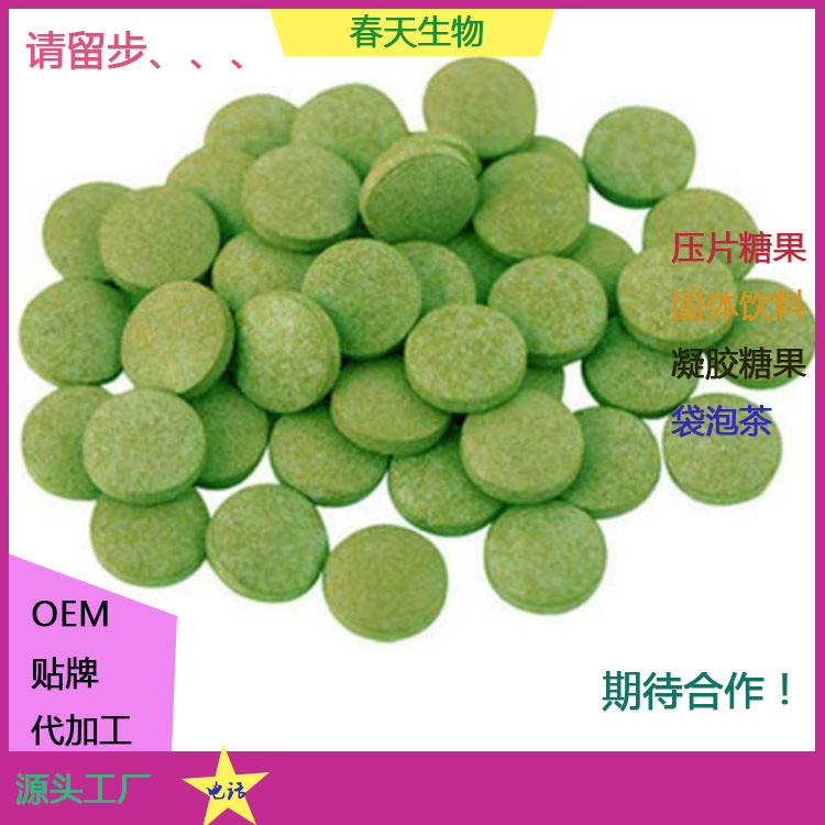 奶蓟草片OEM 压片糖果 菊花决明子片 片剂包衣 来料加工