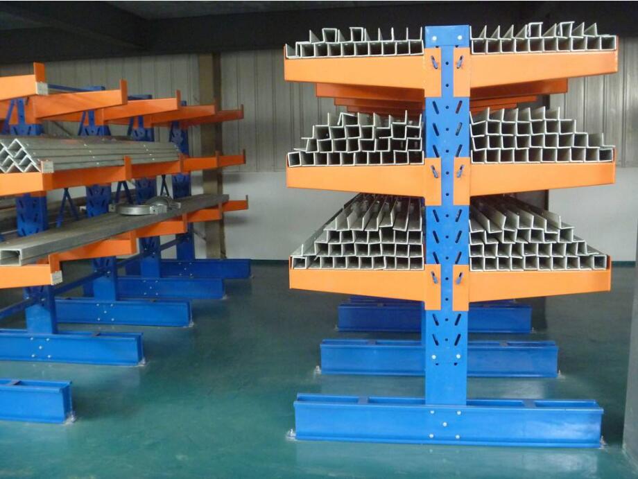 Cantilever shelf heavy aluminum cantilever shelf warehouse storage steel pipe pipe plate workshop shelf customization