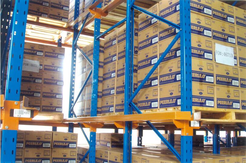 Large pallet shelf heavy drive in warehouse through shelf warehouse three-dimensional storage pallet shelf