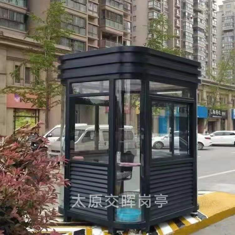 保安崗亭 氟碳噴漆崗亭 山西運城稷山鋼結構崗亭原始圖片2