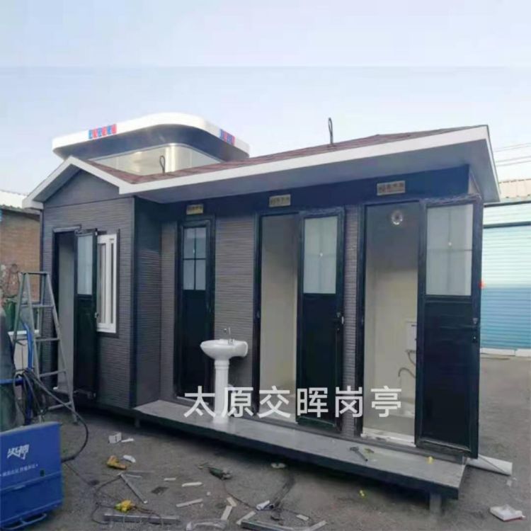 廠家生產(chǎn)金屬雕花板廁所  山西忻州五寨工地淋浴房  農(nóng)村旱廁改造