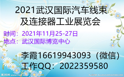 2021武汉国际汽车线束及连接器工业展览会