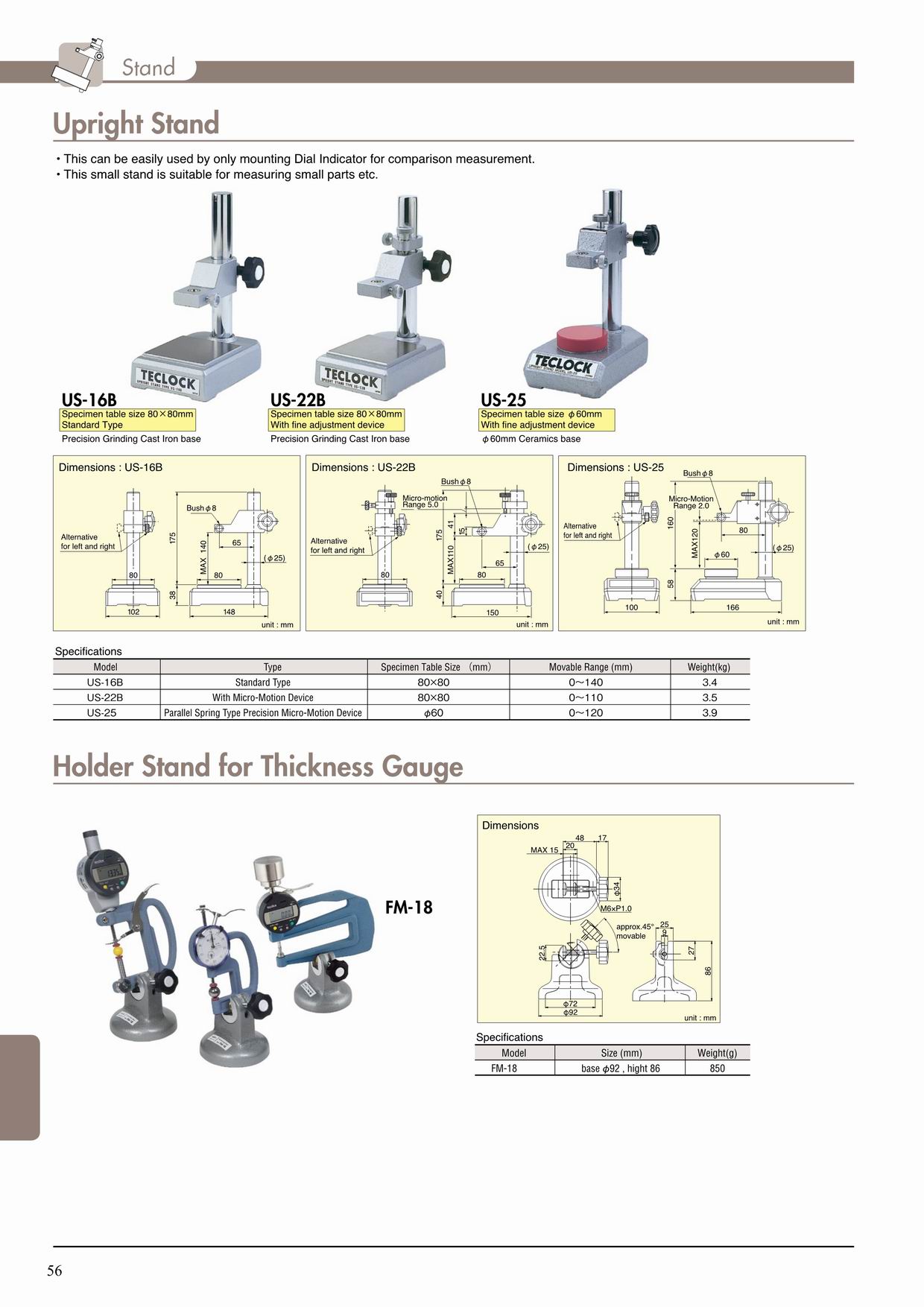 日本TECLOCK Stand to attactch dial gauge