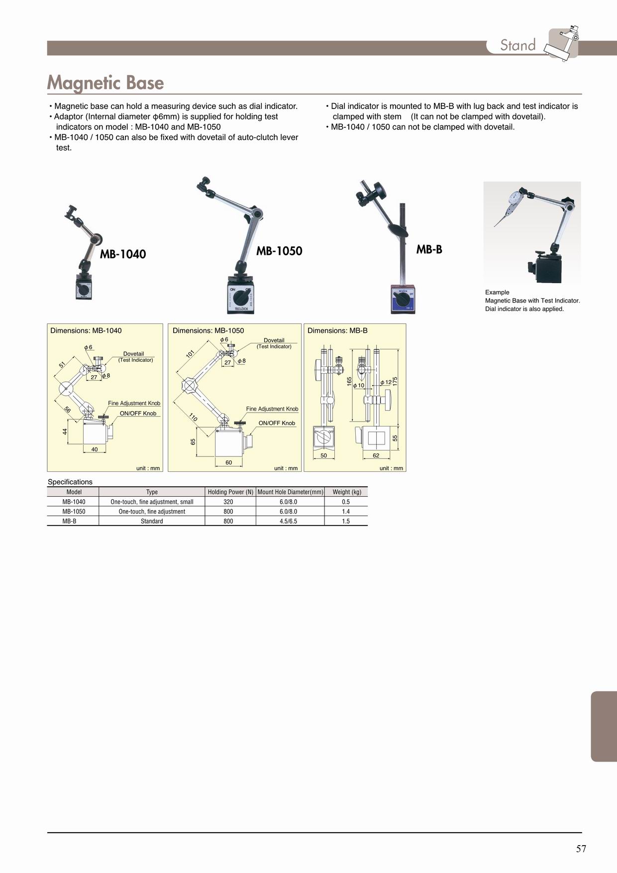 日本TECLOCK Stand to attactch dial gauge