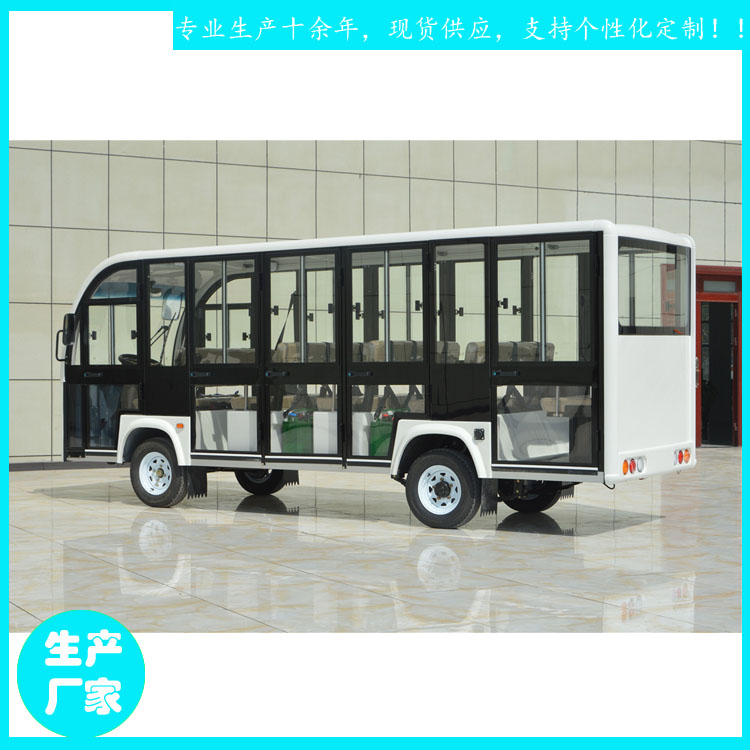 鑫威14座電動觀光車多少 JZT14 全封閉景區(qū)游覽車