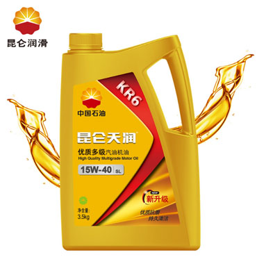 昆仑润滑天润汽油机油KR6 15W/40 3.5kg轿车用油