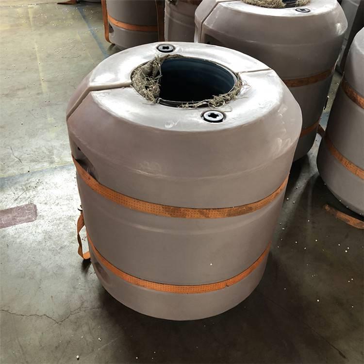 水面漂浮托管道浮筒 對夾組合套管浮筒參數(shù)原始圖片2