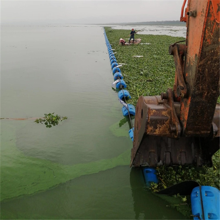 海上拦漂网一体式塑料拦污浮筒设计