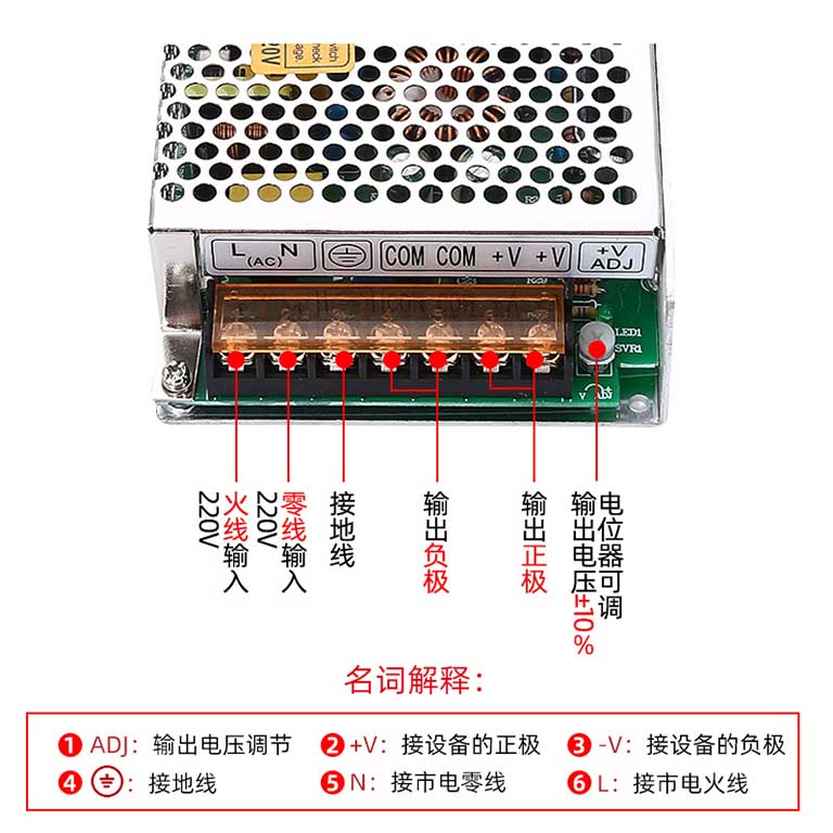 MS-150W-24V小體積型開關電源24v電源 3D打印機電源原始圖片2