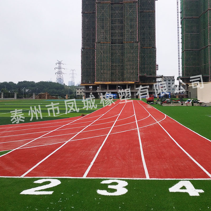 廠家供應塑膠跑道耐紫外線吸震力好幼兒園籃球場田徑室外跑道原始圖片2