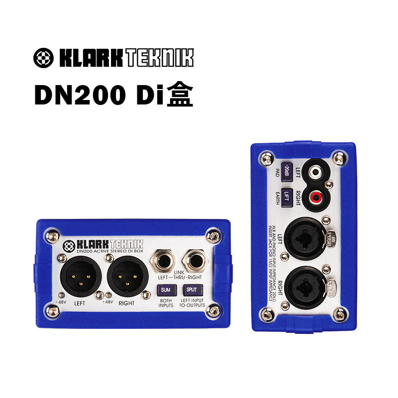 供應klark teknik DN100 Di盒 連接吉他 貝斯等樂器適用于錄音、演唱會