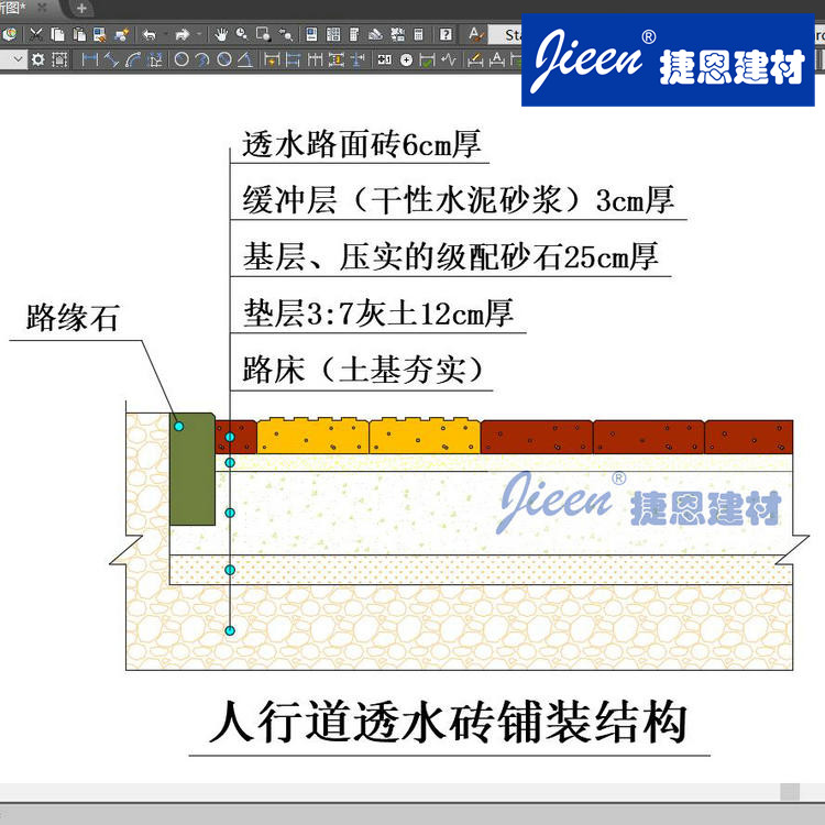 河南透水磚_透水磚鋪砌施工細節要求與維護保養_捷恩建材